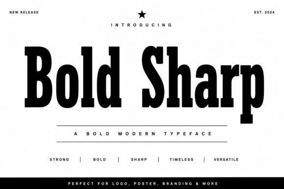 Bold Sharp Font for Creative Projects