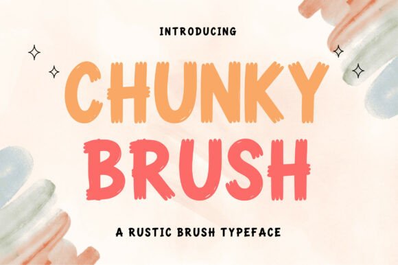 Chunky Brush Font for Bold Design