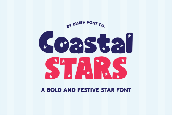 Coastal Stars Font for Creative Projects
