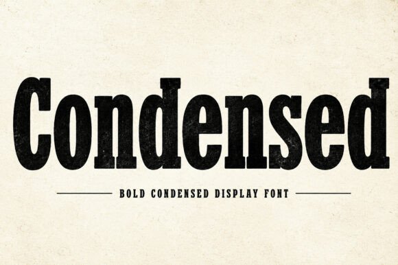 Condensed Font for Bold Branding