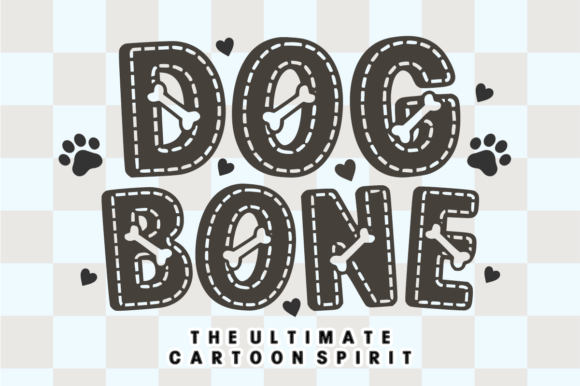 Dog Bone Font for Creative Web Design