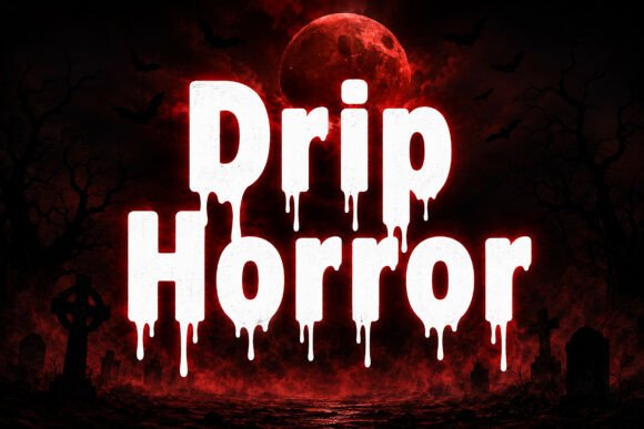 Drip Horror Font for Bold Web Design