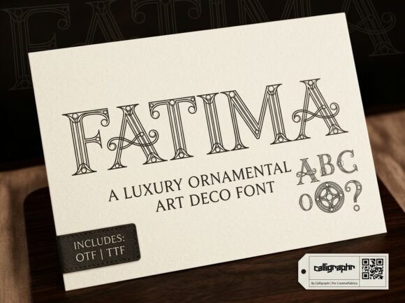 Fatima Font: A Glamorous Art Deco Display