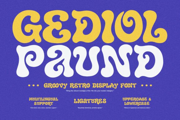 Gediol Paund: A Nostalgic Display Font