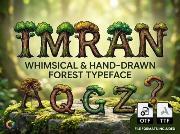 Imran: A Display Font for Enchanted Campaigns