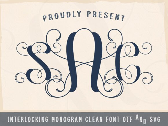 Interlocking Vine Font for Creative Projects