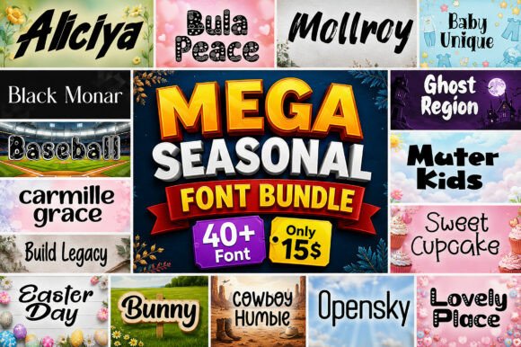 Mega Seasonal Bundle Font