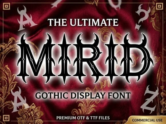 Mirid: A Gothic Typeface for Bold Branding