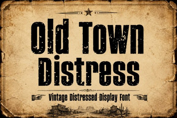 Old Town Distress Font