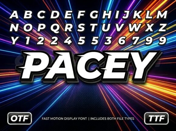 Pacey Font for Dynamic Campaigns