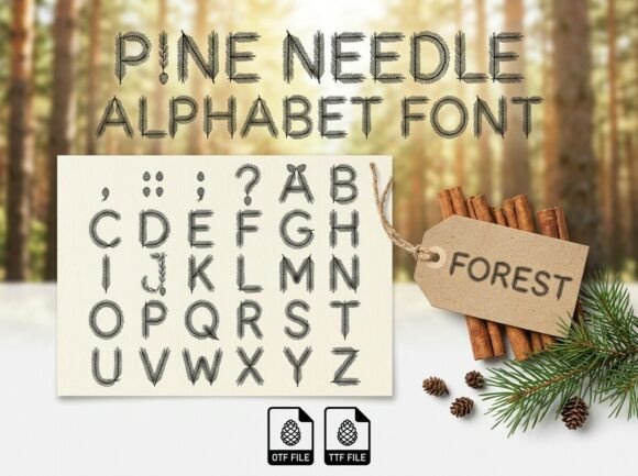Pine Needle Font: Bold, Natural, and Memorable