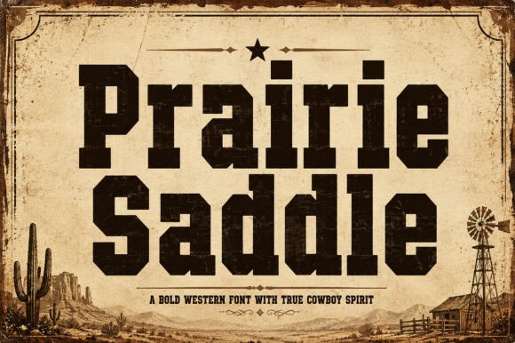 Prairie Saddle Font for Bold Branding