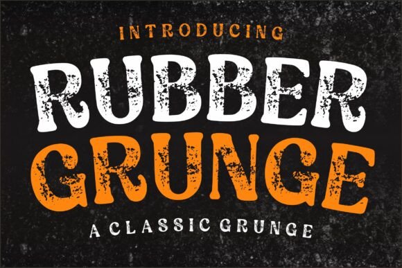 Rubber Grunge Font for Bold Branding