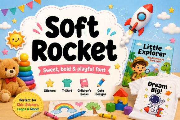 Soft Rocket Font for Web Design