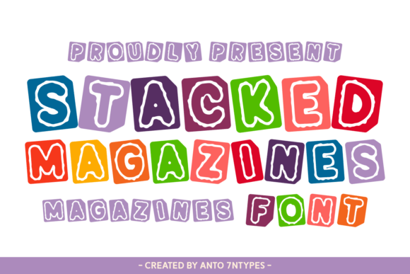 Stacked Magazines Font