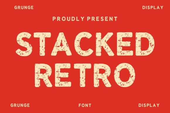 Stacked Retro Font for Bold Branding