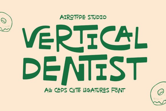 Vertical Dentist Font for Bold Campaigns