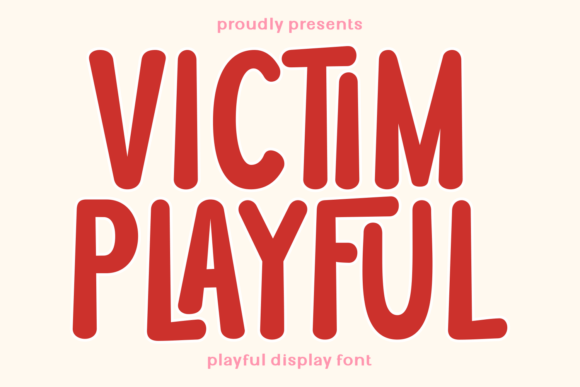 Victim Playful Font for Creative Projects