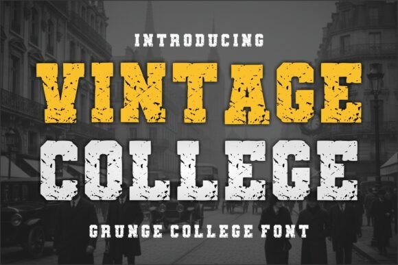 Vintage College Font for Bold Design