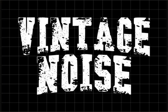 Vintage Noise Font for Creative Makers